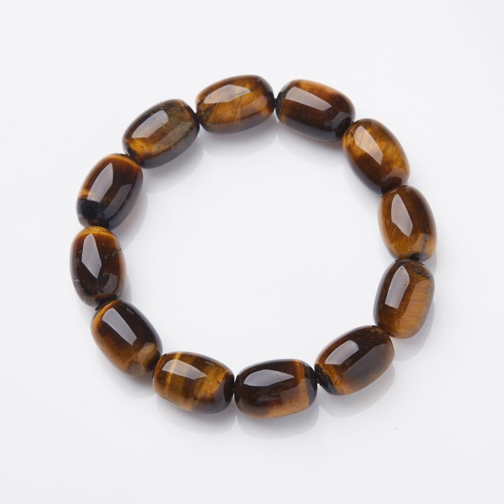 

Браслет з намистинами з жовтого тигрового ока та каменю A+