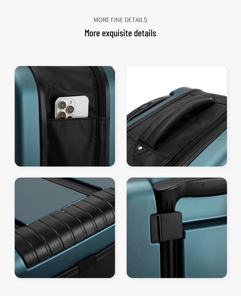 Lightweight Foldable Suitcase with Universal Wheels for Business Travel