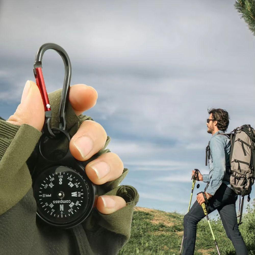 Clip-on Design Quick Hanging Compass Zinc Zinc Zinc Alloy Mini Survival Compass  Driving