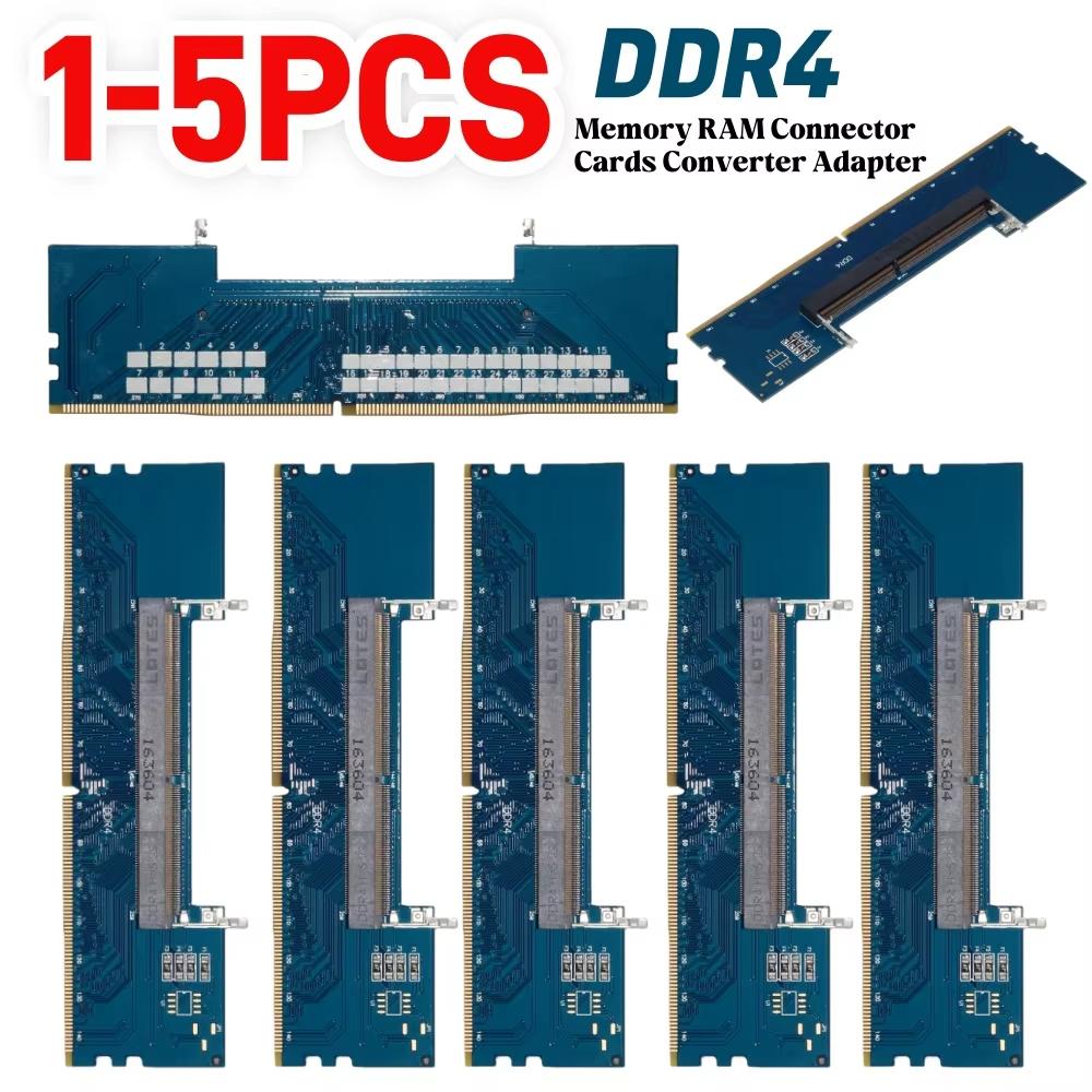 1-5PCS Laptop To Desktop SO-DIMM To PC DIMM Card DDR4 Memory RAM Memory Adapter Gaming Laptop RAM Connector Card Memory Stick
