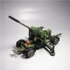 1/35 Pullback-Auto Flugabwehrkanone Flak Doppelläufer Mörser Raketenstart Militärlegierung Modell Kinderspielzeugauto Druckguss-Metallautos Spielzeug