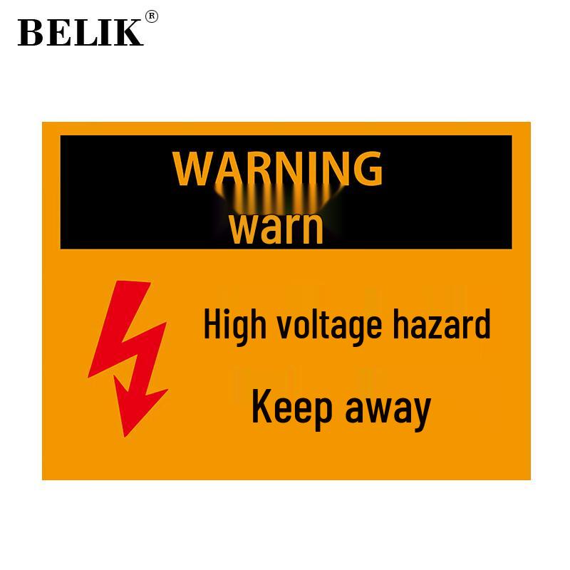 BELIK High Voltage Danger Warning Sign 30x22 CM