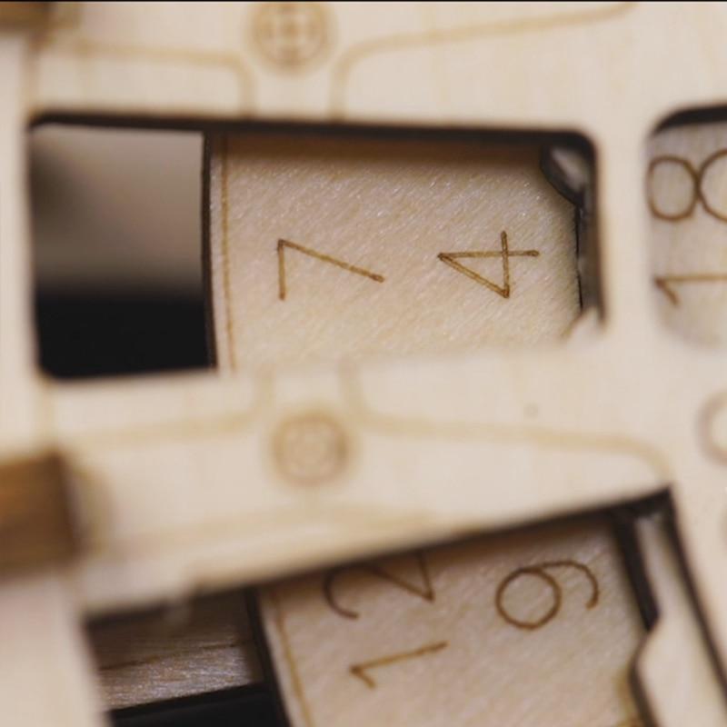 Creative DIY Perpetual Calendar Wooden Model Building Kits Assembly Toy Gift for Children Adult