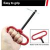 3/8 X 4 Inch Trailer Tow Hitch Pin And Clip, Tractors Hitch Cotter P For RV, Tractor, Lawn Mower (Red)