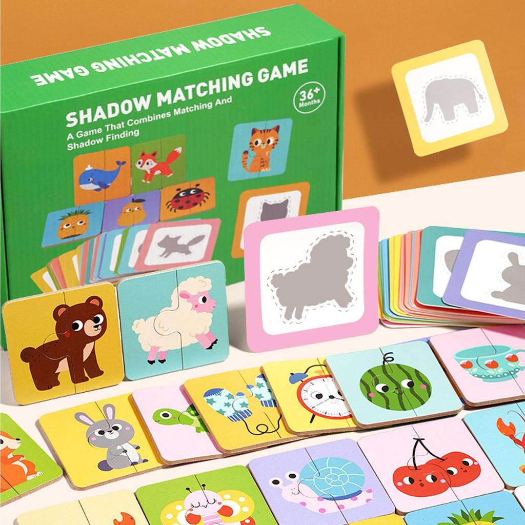 Matching Cards Puzzle Sets Educational Activities Sorting Toy for Classroom Kindergarten Daycare Travel Preschool Kids Ages 3