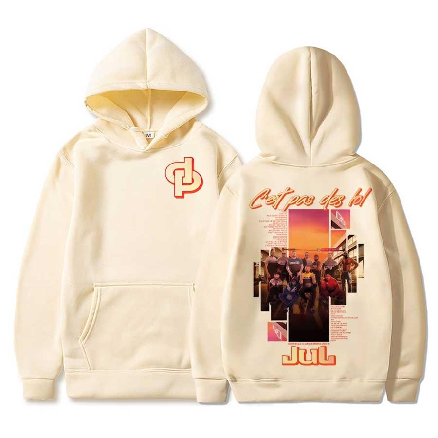 

Rapper Jul Tour 2025 Hoodie Men Women Pullover Hiphop Streetwear Soft Casual Sweatshirt Tops JUL13 3XL