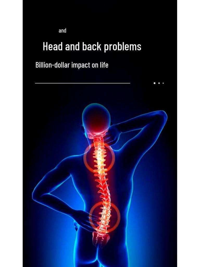 Dual-Use Lumbar & Neck Massager Cushion with Acupressure Tapping