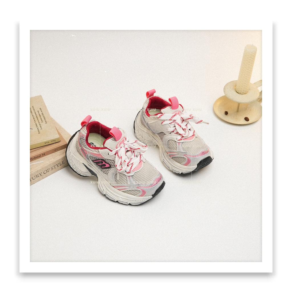 XSHX "Paris 6XL" retro avant-garde children's dad sports shoes spring and summer double net men and women [Wenzhou shoes]