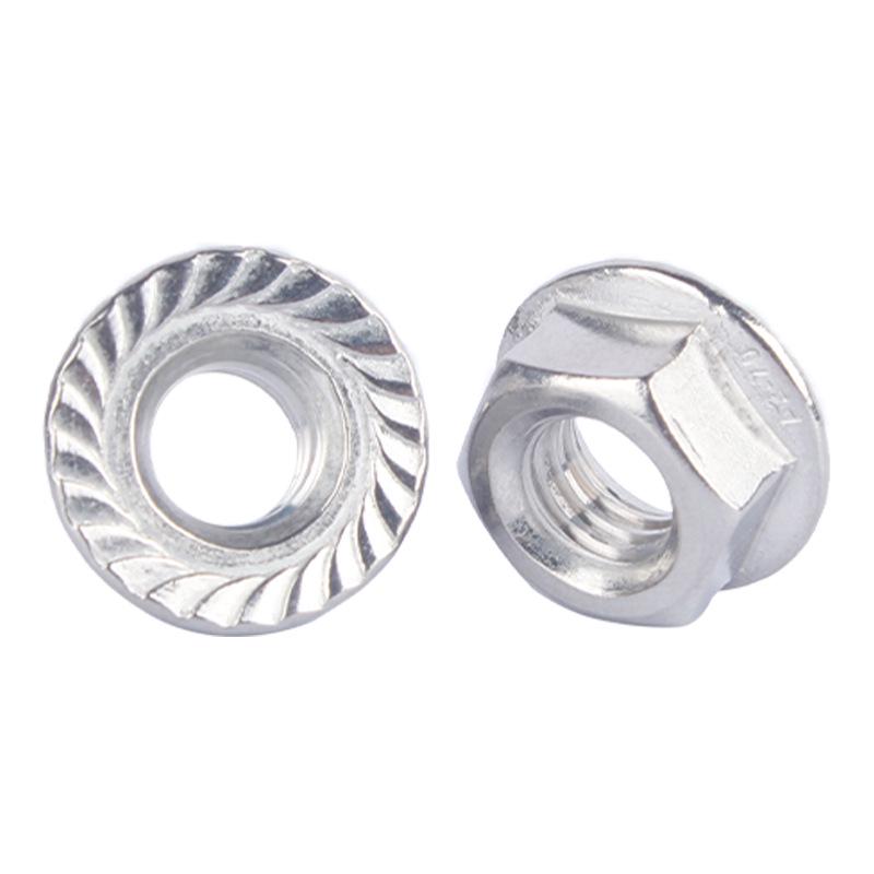 Self-Locking Serrated Hex Flange Nut with Washer, 304 Stainless Steel, M2-M16