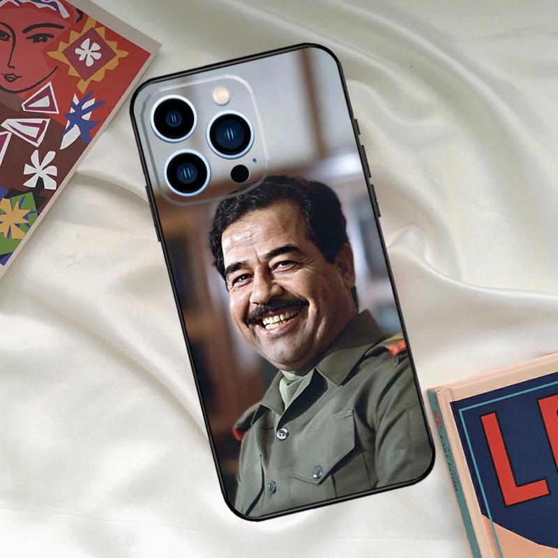 Saddam Hussein Iraq Phone Case For iPhone 16 15 11 12 13 14 Pro Max Mini X XR XS Max Plus Cover Shell