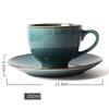 Ceramic Coffee Cup And Plate Set Creative Gradient Sets Japanese Home Use Personality Gilded Gold Milk Cup Dish