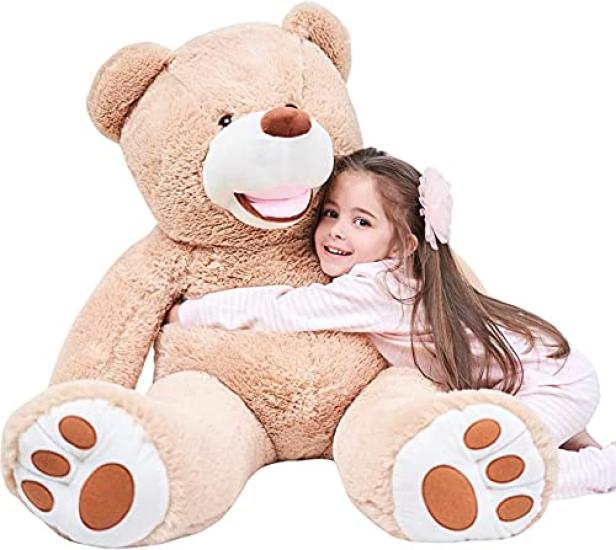 

IKASA Extra Large Plush Bear Teddy Bear, Cute Bear, Animal, Large Stuffed Bear, Bear Wrap, Bear Body Pillow, Celebration, Fluffy Doll, Girl, Boy,