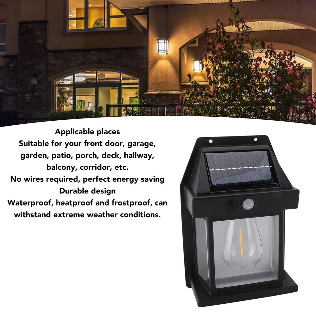 Solar Sensor Motion Wall Lights 3 Speed Adjustable Weather Resistant Waterproof Solar Wall Lights Automatic  for Outdoor