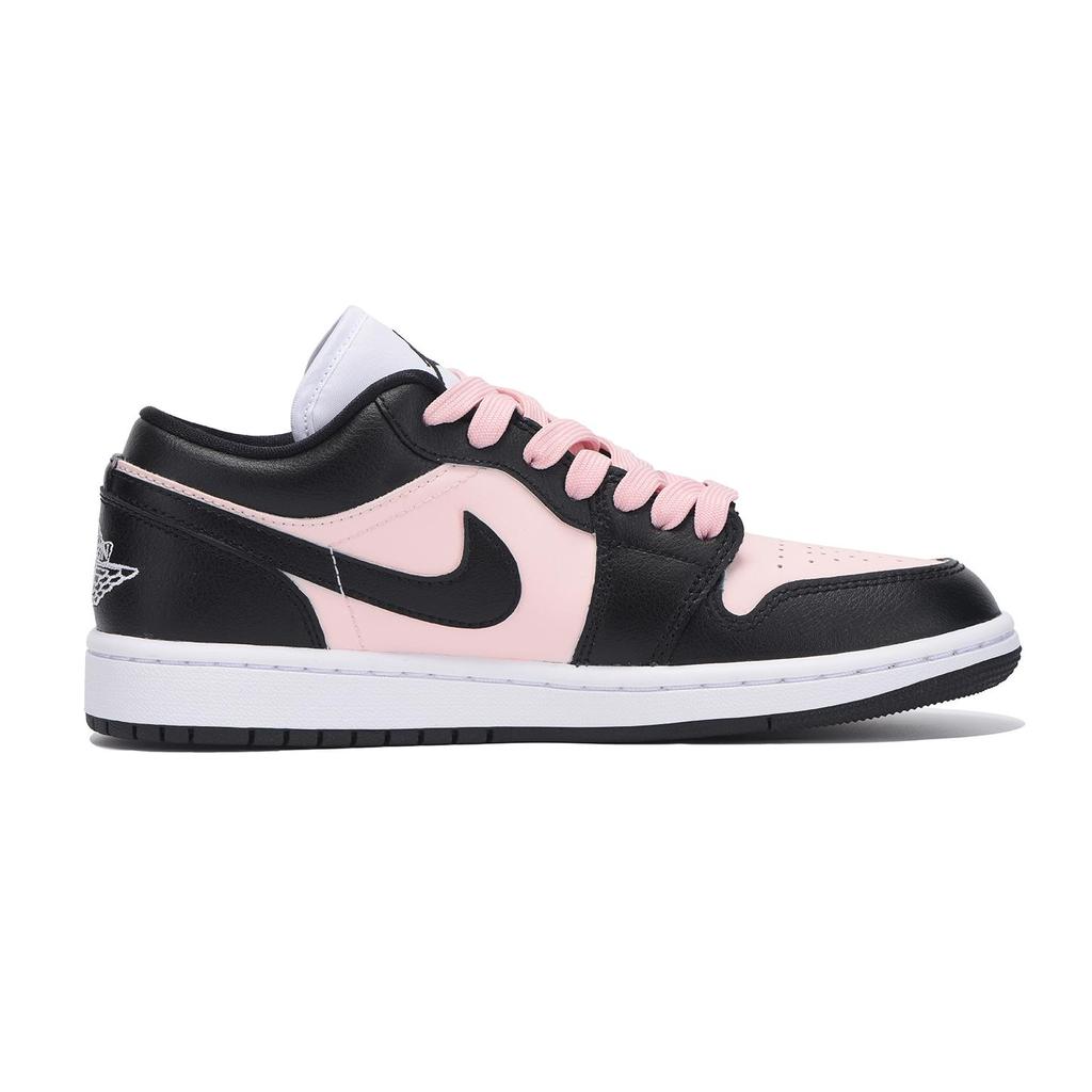 Jordan Air Jordan 1 Dopamine Dressing Abrasion Resistant Low top Vintage Basketball Shoes Women's Black Pink DC0774-101(Team32-)