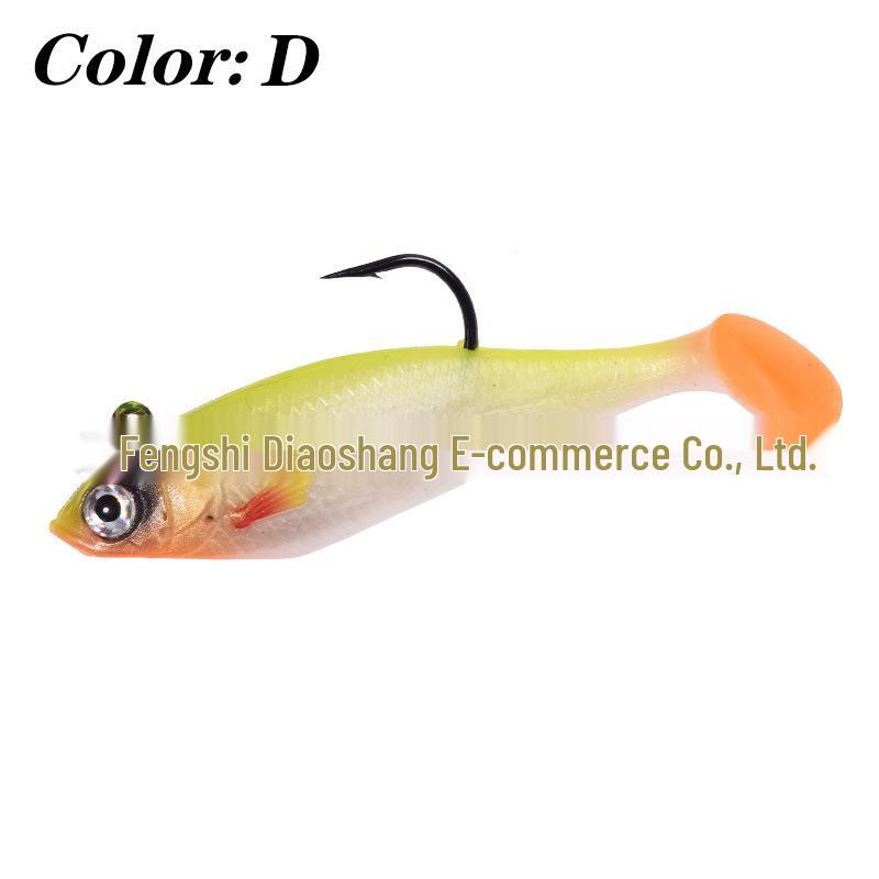 Bionic T-Tail Soft Bait Lure: Long Cast Freshwater & Saltwater, Mandarin Fish & Bass, Single Hook Artificial Bait