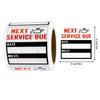 Clear Transparent Surface Maintenance Reminder Label Car Service Sticker  Auto Repair Shop