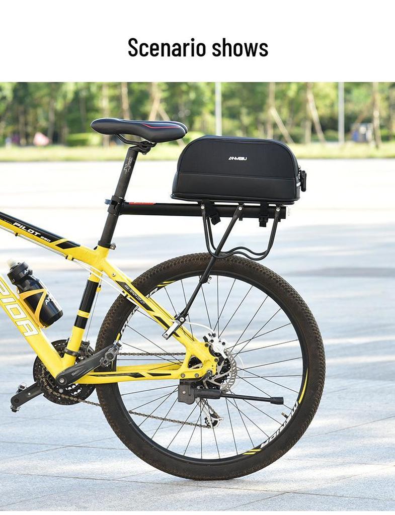 Bicycle & Scooter Rear Seat Pannier: Battery & Storage Tail Bag for Mountain Bikes & Motorcycles