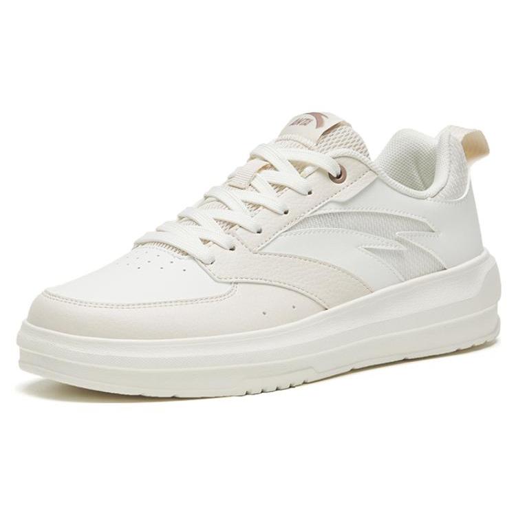 Anta Life Collection Slip Resistant Lightweight Abrasion Resistant Low Top Skateboard Shoes Women's White Gray 922328060-3