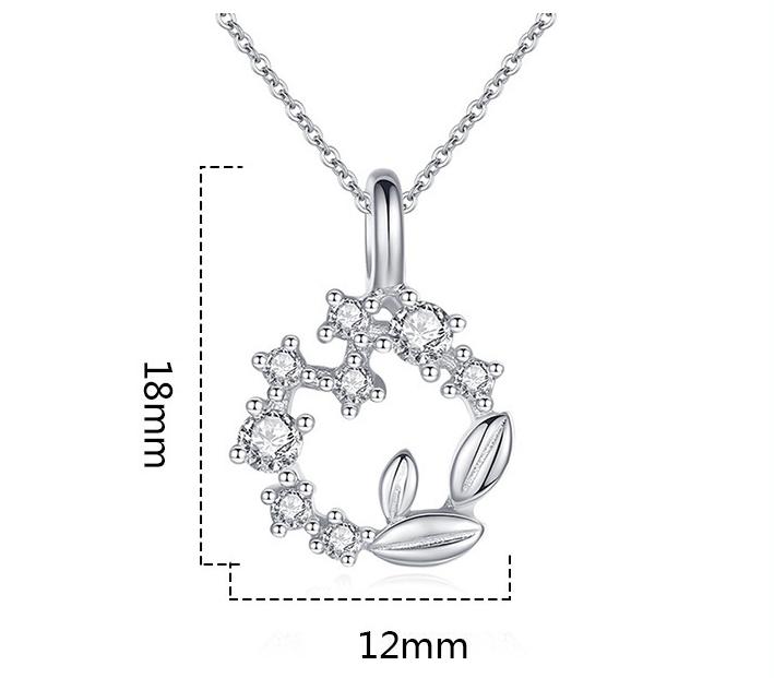 Lucky Flower Ring Necklace Pendant