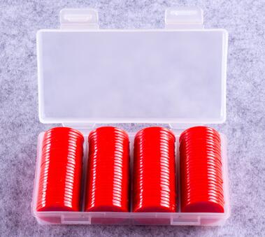 100 Stuks Plastic Poker Chips Casino Bingo Markers Voor Plezier Familie Club Kermis Bingo Spel Benodigdheden 25 Mm 9 Kleuren