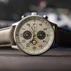 AVI-8 Hawker Hurricane Classic Chronograph Khaki Dial Quartz AV-4011-1B Męski zegarek z dodatkowym paskiem