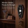 Gotischer Stil Wandaufbewahrung Halloween Holz Haken mit Mond Stern Skelett Mustern Dekorativer Retro Schlüsselhalter für Künstlerisches Holz Eingangsbereich Flur