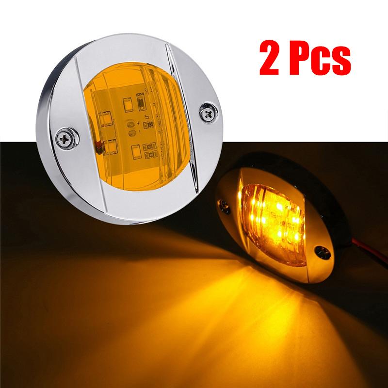 4PCS Boat Marine Lights Navigation Light Waterproof Marker Lamp For Truck RV Yacht Transom Anchor Stern DC 12V 6LED Stern Lamps