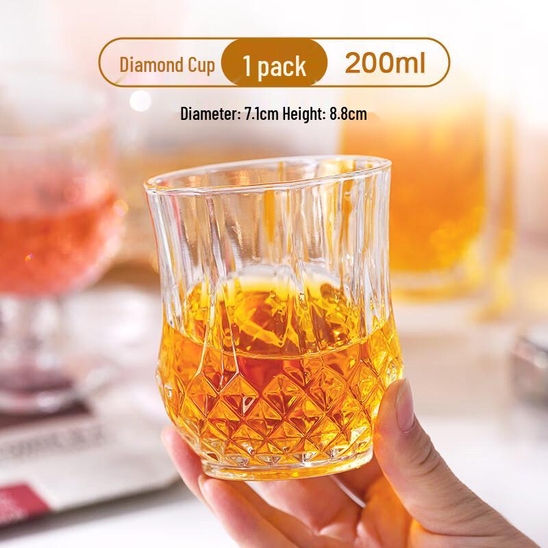 Qianxing Glass Diamond Wine Glasses