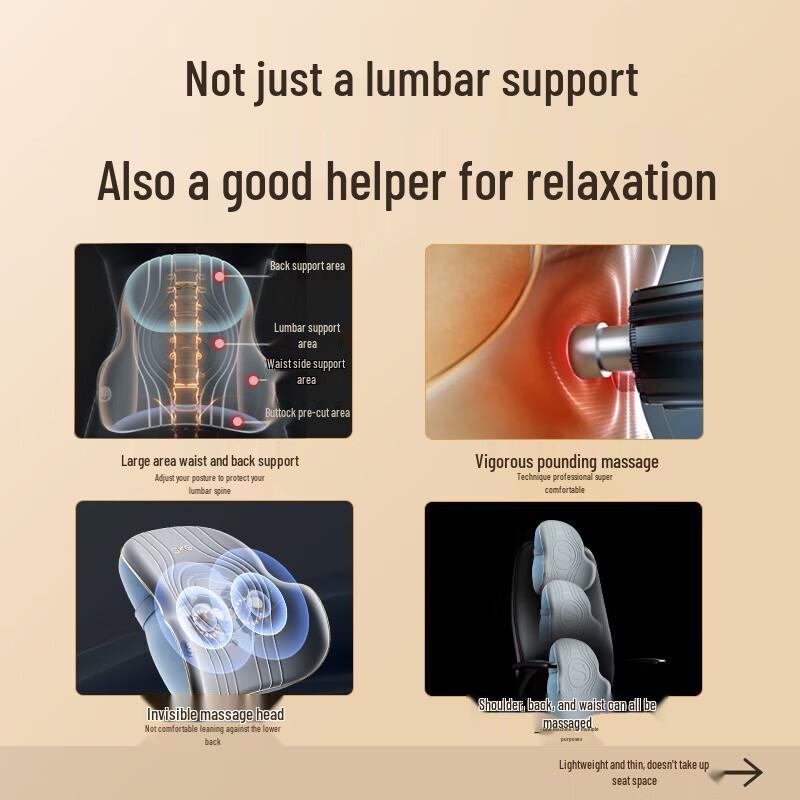 SKG T3 Lumbar & Back Massager Pillow CN plug (adapter included)