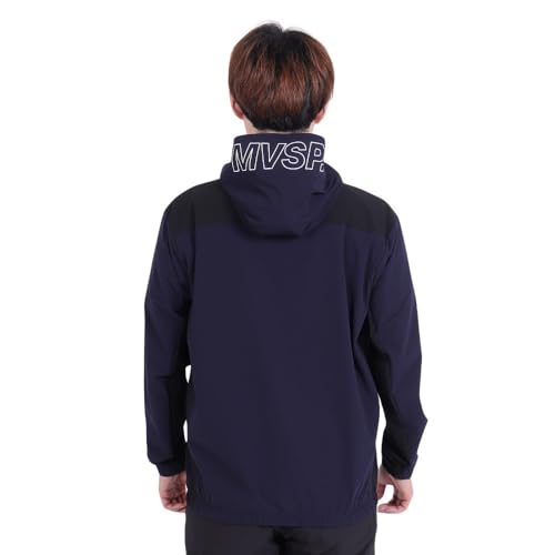 Move Sports Men's AIRY TRANSFER TOUGH Light Rip Hoodie with Hood Logo, Full-Zip Hoodie with Front Opening, 4-Way Stretch, Water-Repellent, Shape-Retai