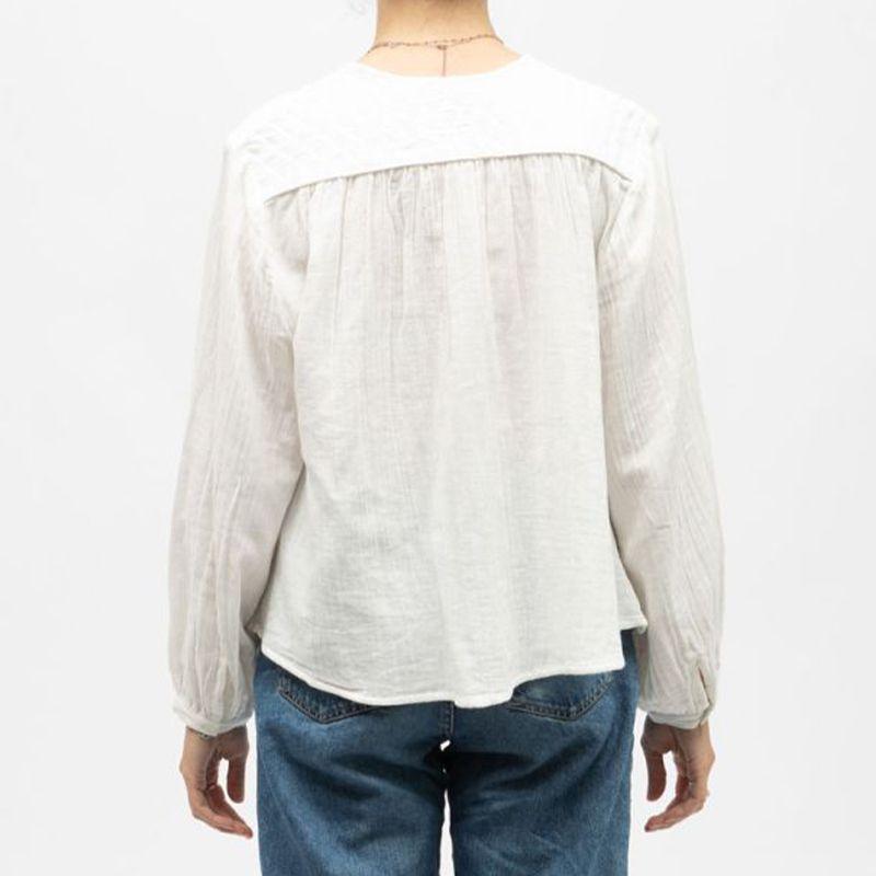 Blouse légère blanche berlia col V Femme LA PETITE ETOILE