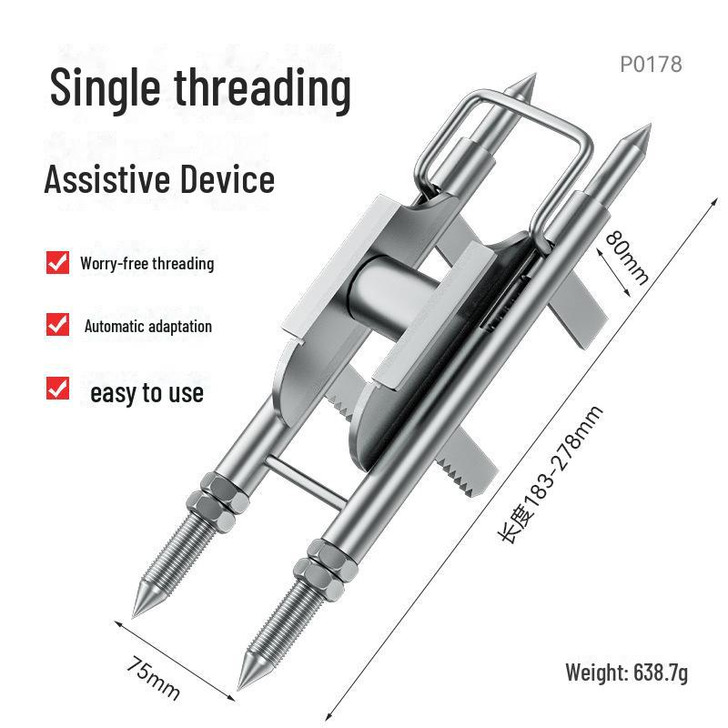 

**Специальный прочный ручной нитевдеватель для сантехников: Эффективный и экономящий труд инструмент для работы с проводами, которым может воспользоваться один человек**