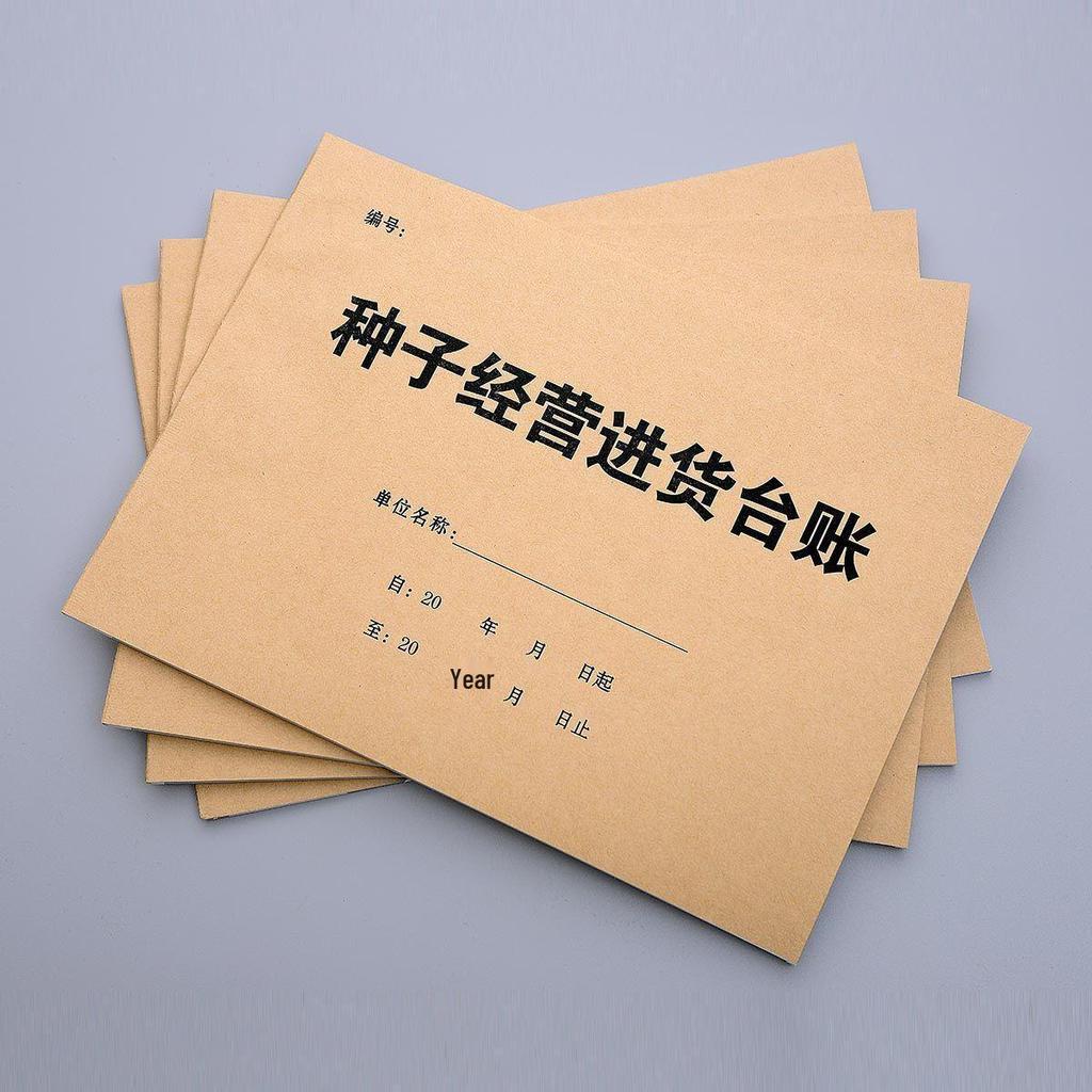 A5 Double-Sided Seed Business Purchase Ledger: 50 Sheets, 100 Pages