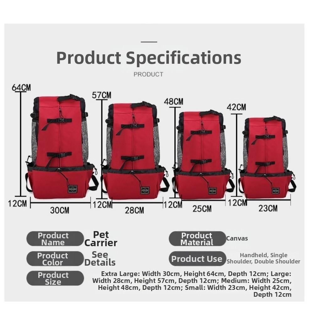 Comfortable Dog Backpack Washable Pet Carrier New Dog Carrier  Outdoor