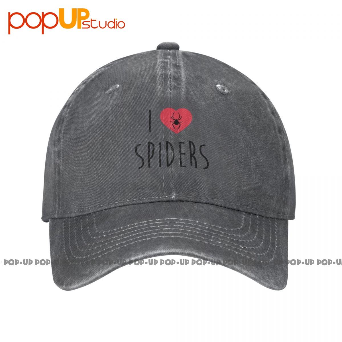 

I Love Spiders Spider Washed Denim Baseball Cap