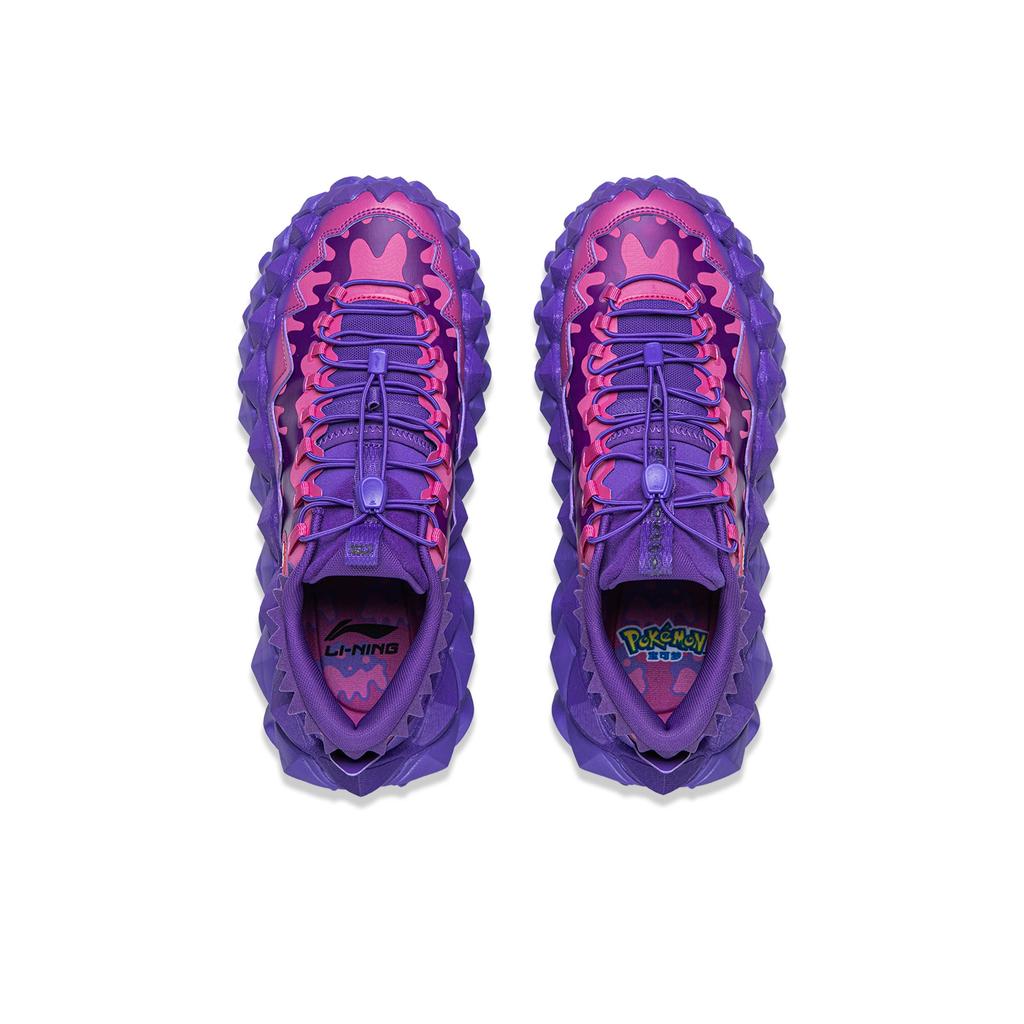 Li Ning Pokemon X  Trendy Minimalist Fashion Shock Absorbing Durable Low Top Casual Shoes Unisex Casual Shoes AZGV219-1
