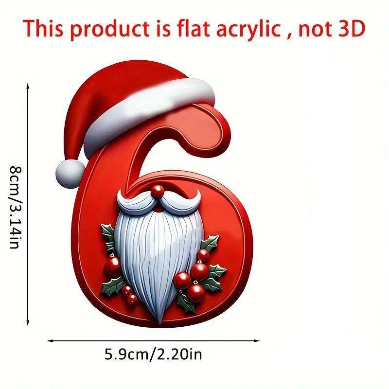 1 ks Digitální přívěsek Vánoční dekorace Vánoční stromek Závěsné ozdoby DIY Domácí nástěnná dekorace Nový rok Navidad Školní taška Příslušenství