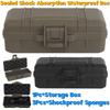 Outdoor Survival Tool Case with Sponge Sealed Shock Absorption Box Waterproof Safety Protective Tool Case for Instrument Gear