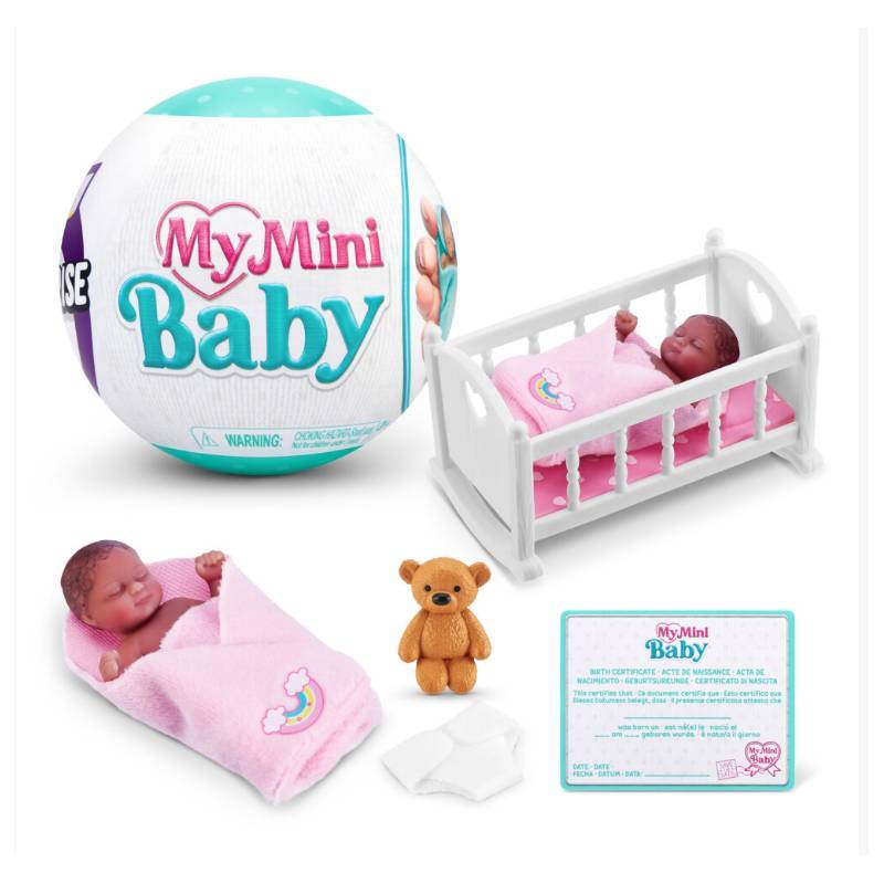 Plastic Baby Ball Surprise Toy With Doll Carriage And Furniture For Kids Playroom