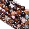 6/8/10mm Two Color Fire Agate Natural Stone Beads Orange Round Loose Beads For Jewelry Making DIY Necklace Bracelets Accessories