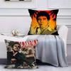 Hot Classic Movie Scarface-S Pillow Case Anti-dustmite Pillowcase Invisible Zipper Silky Short Plush Sofa Cushion Cover