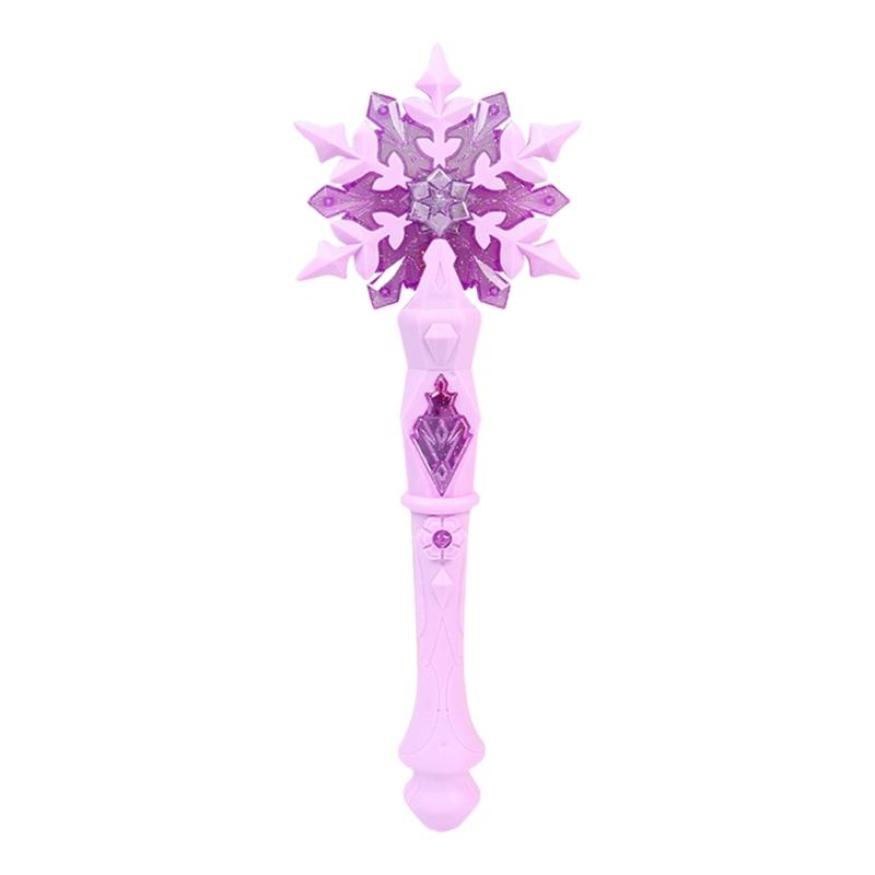 Light Up Musical Magical Wand For Kids Girls Birthday Party Toy Roleplay Princess Snowflake Wand for Roleplay Game Wear