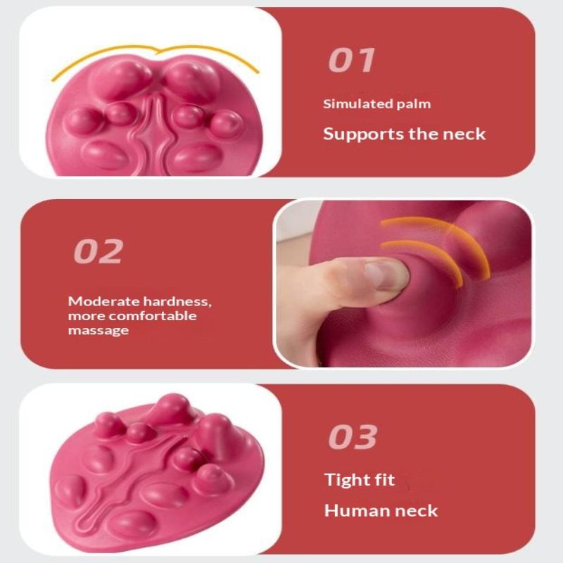 Cervical Acupressure Massager Ergonomic Neck Massage Pad Dredging Acupuncture Point Back Massage Pillow Relieve Low Back Pain