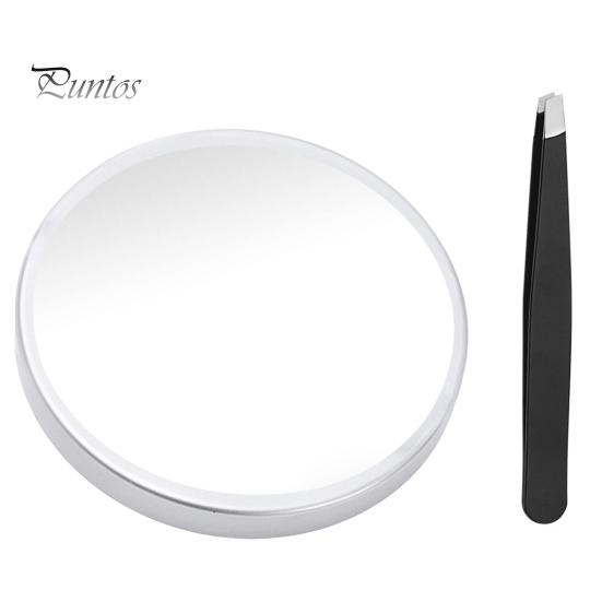 

Портативное 30-кратное увеличительное косметическое зеркало, пинцет на присоске, портативное зеркало для макияжа с лупой для путешествий