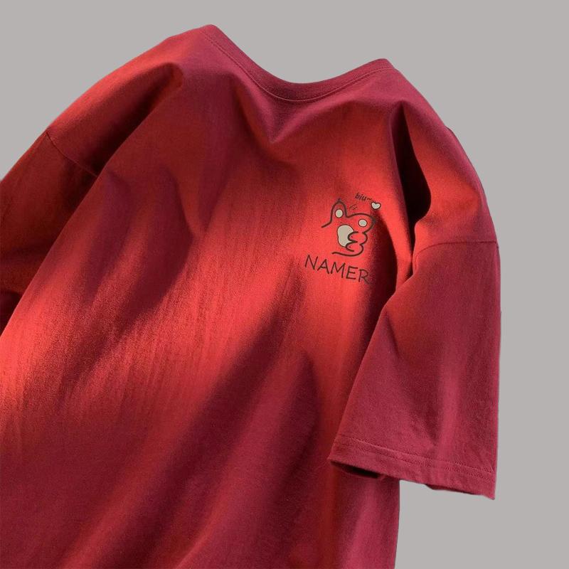 Original Cotton Short Sleeve Women's Casual Summer Loose Simple Trend Tops