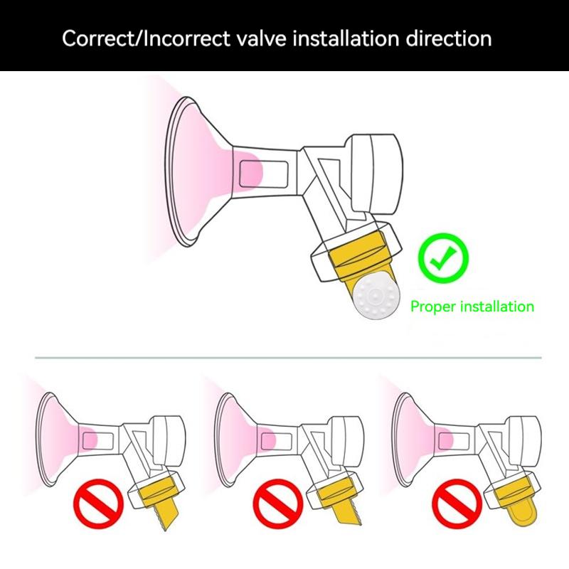 Breast Pump Parts Compatible with Medela, Membranes Valves for Breast Pump Accessories Breastfeeding Replacement Parts