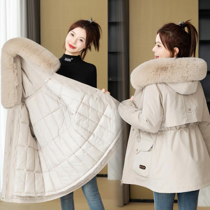 Pie overcomes women's new anti-season cotton-padded clothes, winter removable liner cotton-padded clothes, and thickened winter coats.