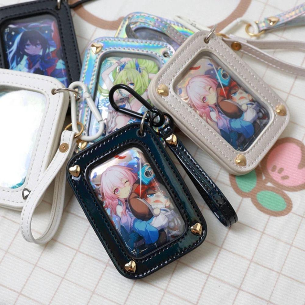 Square Anime Badge Holder Transparent Badge Ita Bag Badge Display Pendant  Badge Display