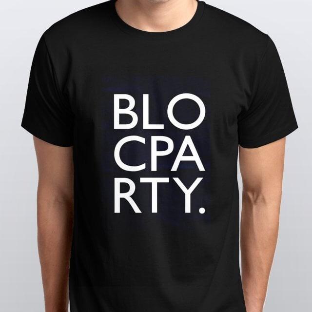 BLOC PARTY new T-SHIRT sizes S M L XL XXL colours black white S