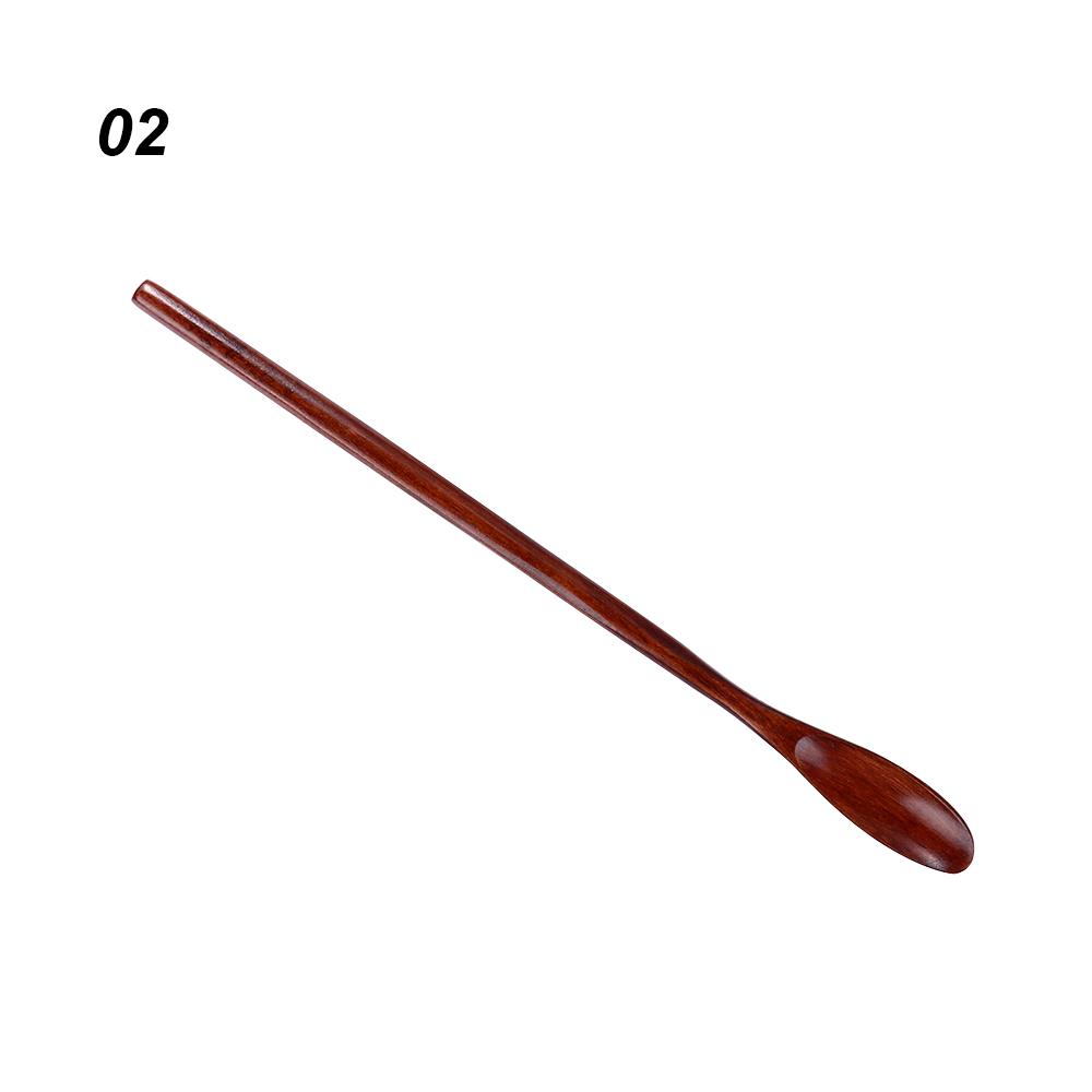 2pcs/lot Wooden Spoons For Cooking Honey Server Tea Coffee Stirring Spoons Paint Color Honey Tea Scoops Coffee Accessories